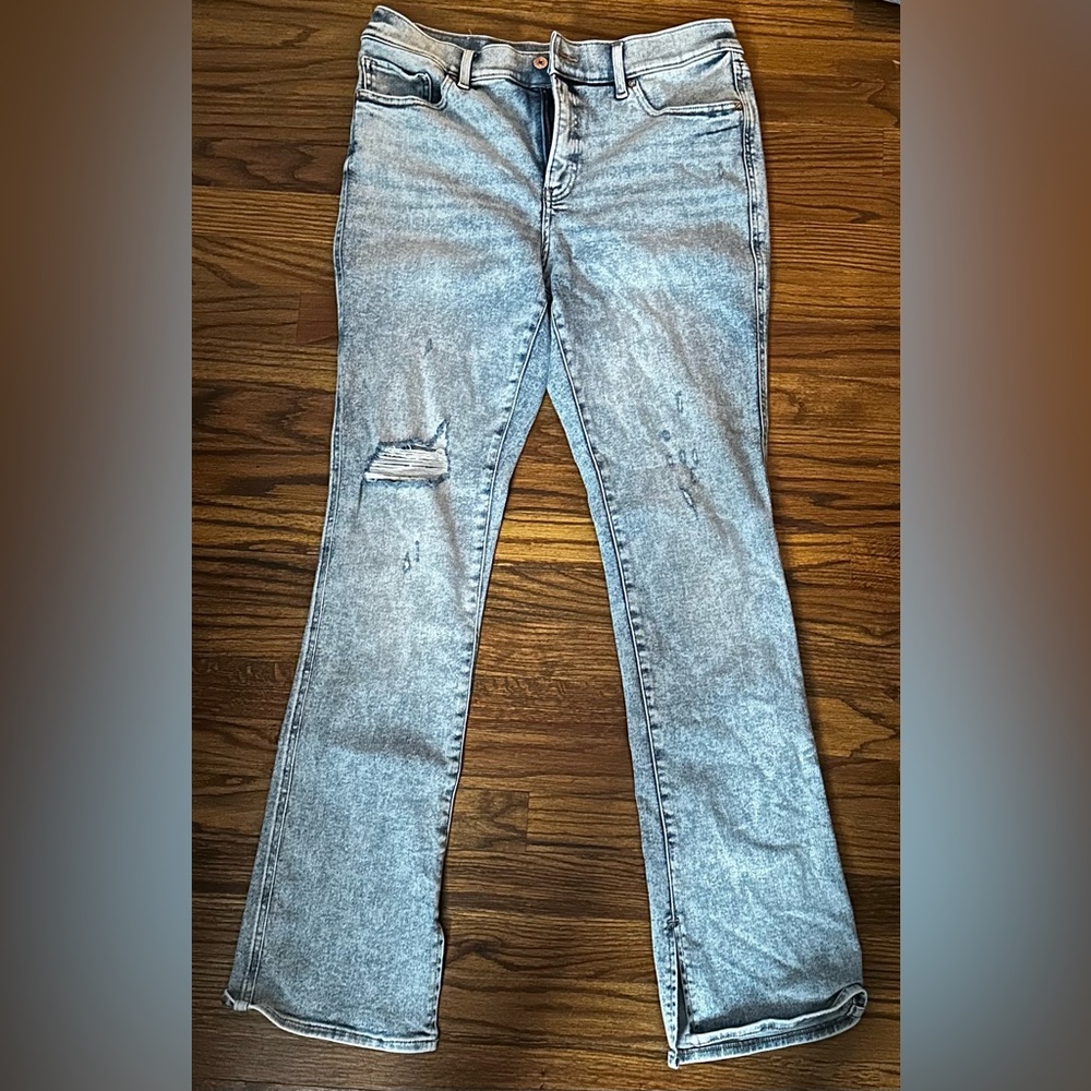 Mid rise express flare jeans